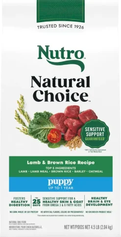 Nutro Natural Choice Lamb & Brown Rice Puppy Dry Food 4.5-lb