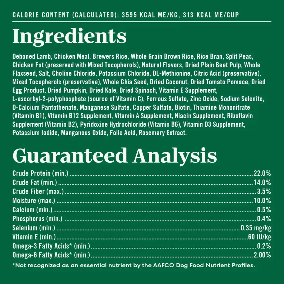 Nutro Natural Choice Lamb & Brown Rice Adult Dry Dog Food 30-lb