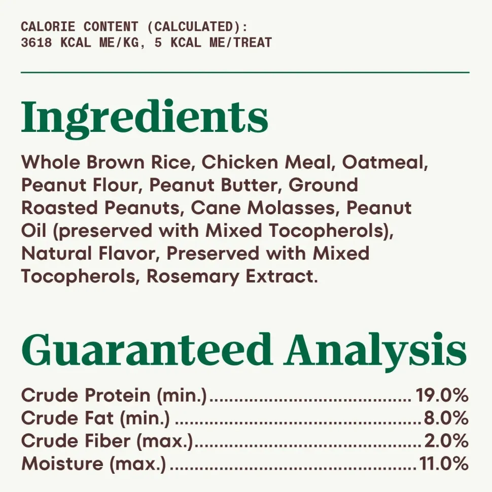 Nutro Natural Choice Peanut Butter Crunchy Dog Treats 16-oz
