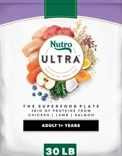 Nutro Ultra Trio of Proteins from Chicken, Lamb & Salmon Adult Dry Dog Food 30-lb