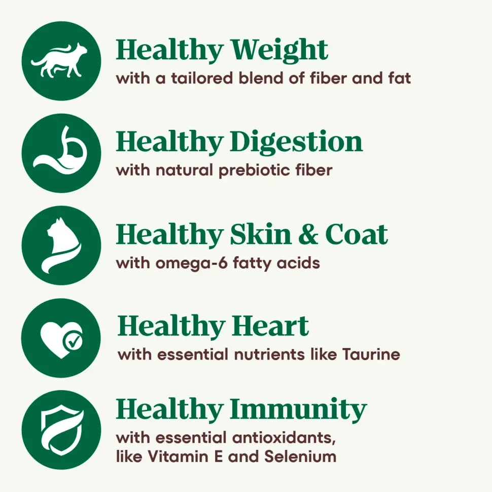 Nutro Wholesome Essentials Chicken & Brown Rice Healthy Weight Indoor Adult Dry Cat Food 3-lb