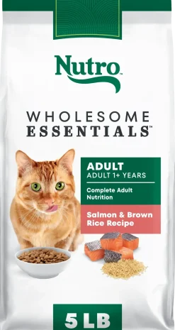 Nutro Wholesome Essentials Salmon & Brown Rice Adult Dry Cat Food 5-lb