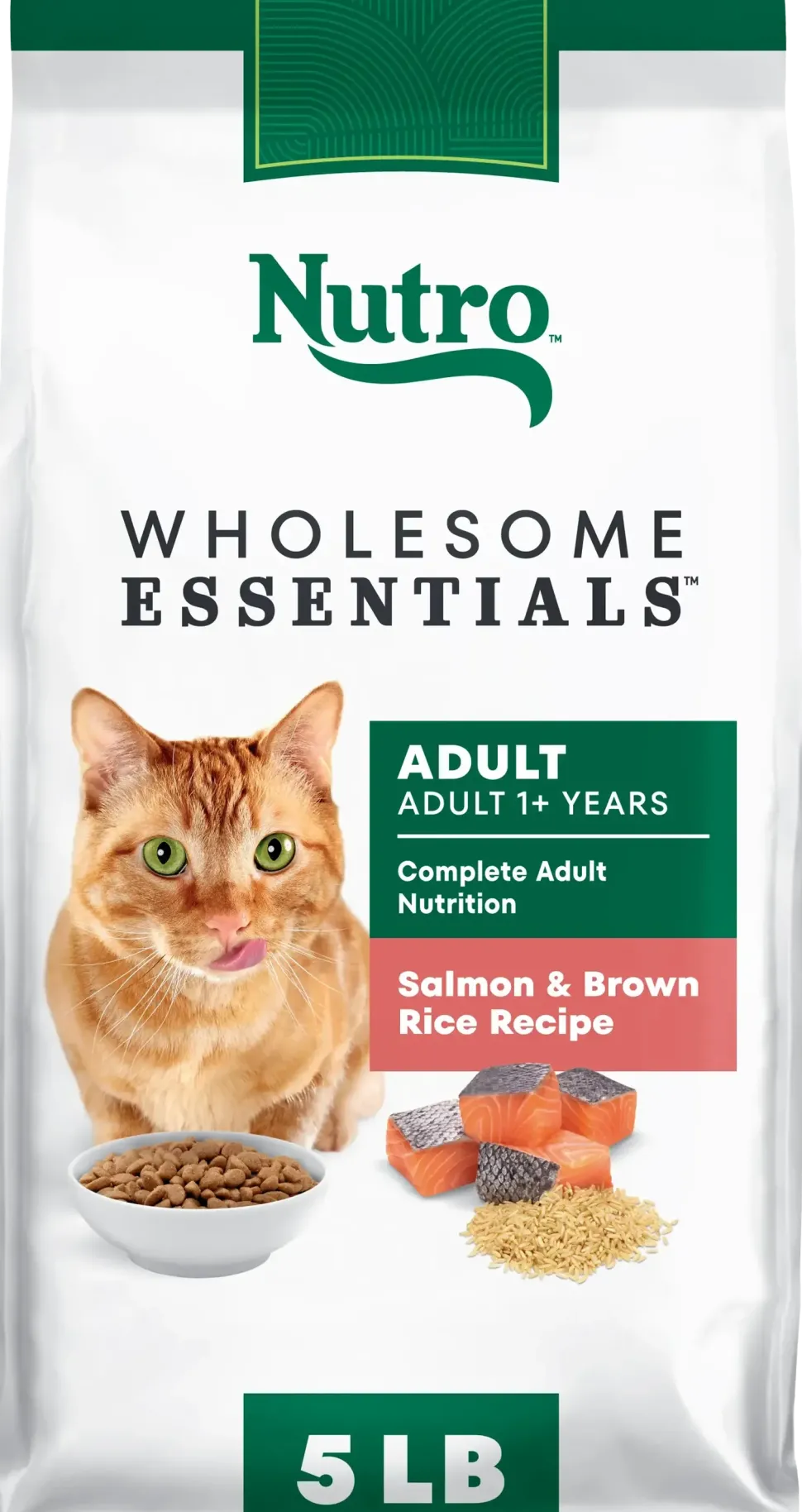Nutro Wholesome Essentials Salmon & Brown Rice Adult Dry Cat Food 5-lb