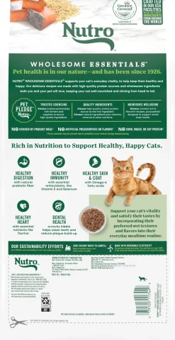 Nutro Wholesome Essentials Salmon & Brown Rice Adult Dry Cat Food 3-lb