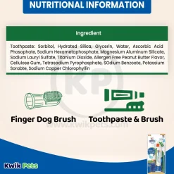 Nylabone Advanced Oral Care Natural Dog Dental Kit Peanut Butter 3 Count 2.5-oz