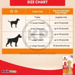 Nylabone Barbell Power Chew Durable Dog Toy Peanut Butter Medium/Wolf - Up To 35 lbs