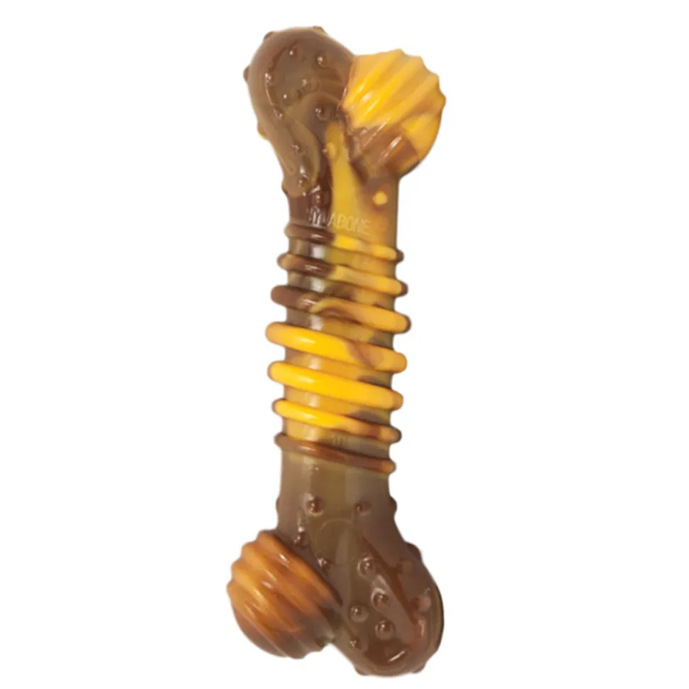 Nylabone Flavor Frenzy Power Chew Durable Dog Toy Philly Cheesesteak Medium/Wolf - Up To 35 lbs