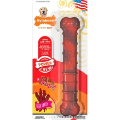 Nylabone Flavor Frenzy Power Chew Durable Dog Toy Beef Jerky Large/Giant - Up To 50 lbs