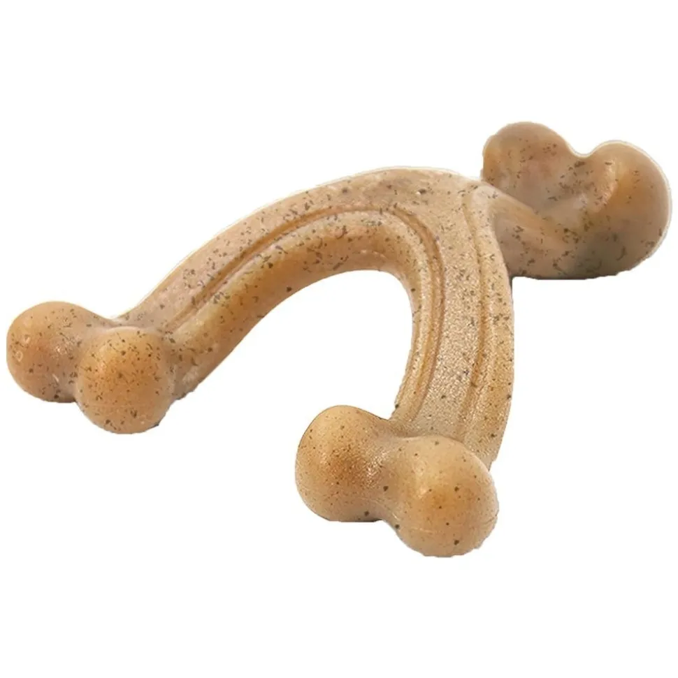 Nylabone Gourmet Style Strong Wishbone Dog Chew Toy Chicken Large/Giant - Up To 50 lbs