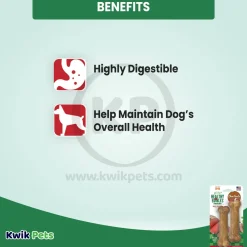Nylabone Healthy Edibles All-Natural Long Lasting Dog Chew Treats Roast Beef XS/Petite - Up To 15 lbs 2 Count