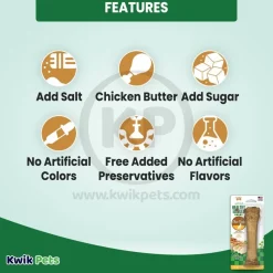 Nylabone Healthy Edibles All-Natural Long Lasting Dog Chew Treats Chicken XL/Souper - 50+ lbs