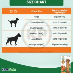 Nylabone Healthy Edibles All-Natural Long Lasting Chew Treats Bacon Medium/Wolf - Up To 35 lbs 1 Count