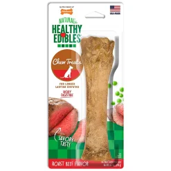 Nylabone Healthy Edibles All-Natural Long Lasting Dog Chew Treats Roast Beef XL/Souper - 50+ lbs 1 Count