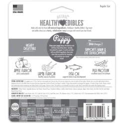 Nylabone Healthy Edibles Animal-Shaped Puppy Chew Treats Lamb & Apple Small/Regular - Up To 25 Ibs 3 Count