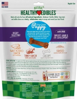 Nylabone Healthy Edibles Puppy Chew Treats Turkey & Sweet Potato Small/Regular - Up To 25 lbs 8 Count