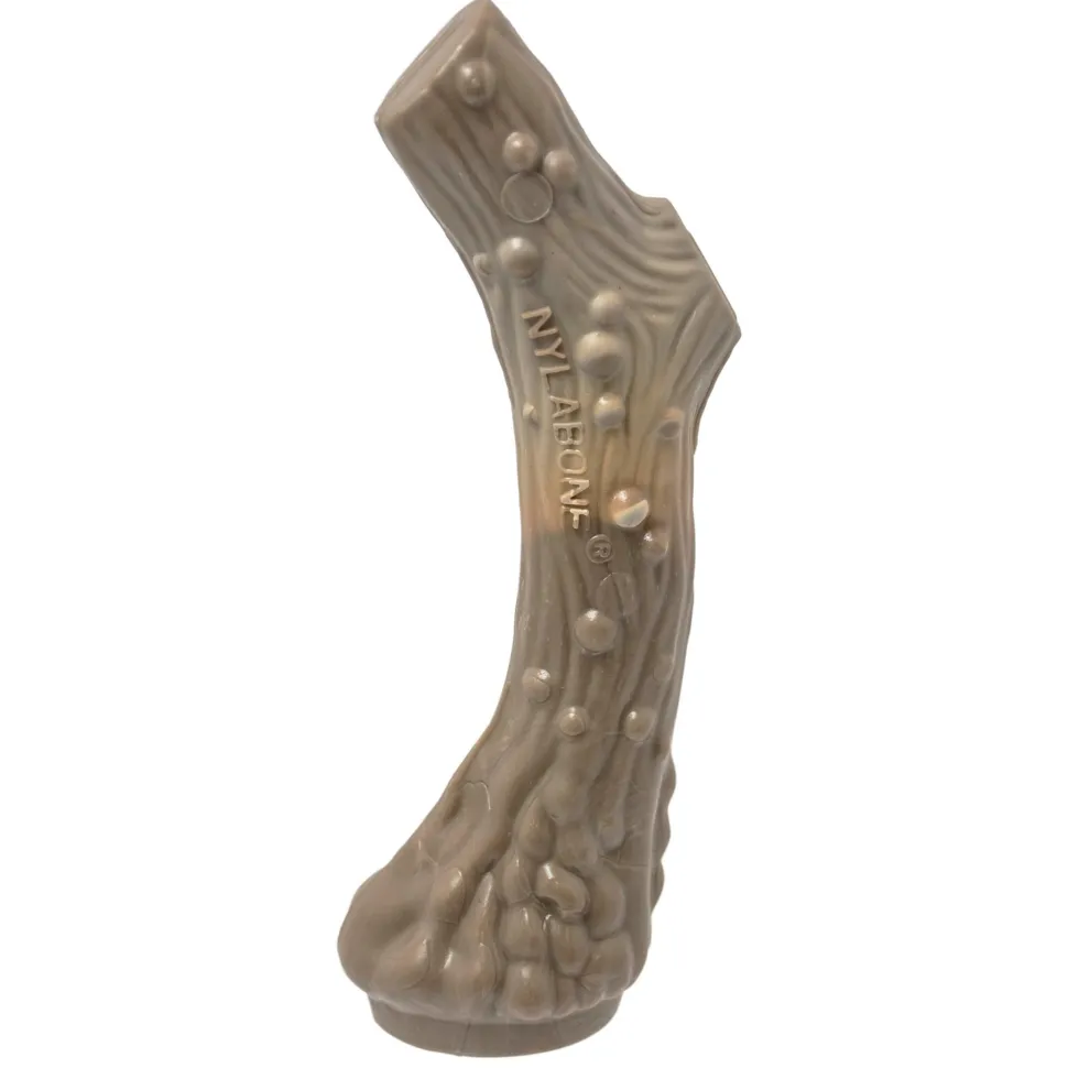 Nylabone Power Chew Antler Alternative Dog Toy Venison Medium/Wolf - Up To 35 lbs