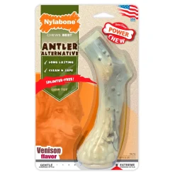 Nylabone Power Chew Antler Alternative Dog Toy Venison Large/Giant - Up To 50 lbs