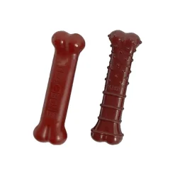 Nylabone Power Chew Basted Blast Dual Flavored Dog Toys Bacon & Steak XS/Petite - Up To 15 lbs 2 Count