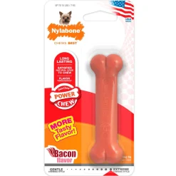 Nylabone Power Chew Dog Toy Bacon XS/Petite - Up To 15 lbs