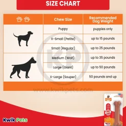 Nylabone Power Chew Dog Toy Bacon Medium/Wolf - Up To 35 lbs