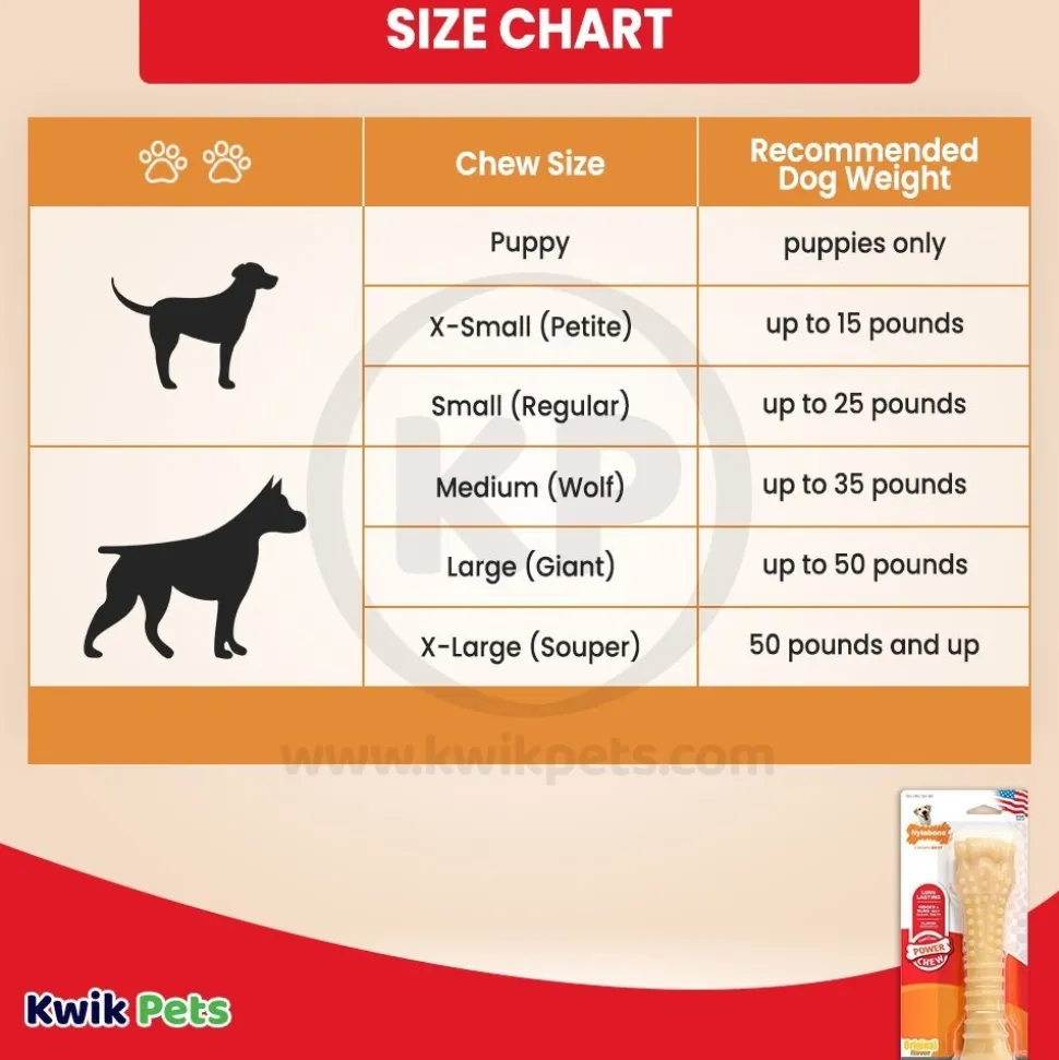Nylabone Power Chew Dog Toy Original XL/Souper - 50+ lbs