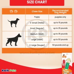 Nylabone Power Chew Double Action Durable Dog Toy Bacon Medium/Wolf - Up To 35 lbs