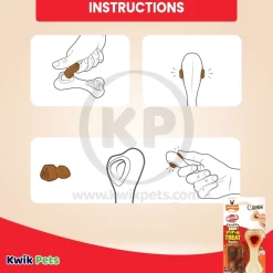 Nylabone Power Chew Knuckle Bone & Pop-In Treat Dog Toy Combo Chicken XS/Petite - Up To 15 lbs