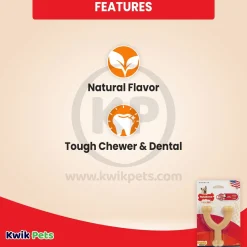 Nylabone Power Chew Original Wishbone Adult Dog Toy Small/Regular - Up To 25 lbs