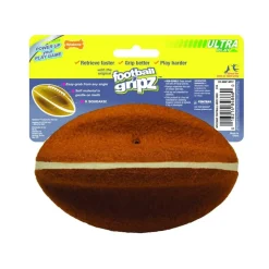 Nylabone Power Play Football Gripz Dog Toy Medium/Wolf - Up To 35 lbs 5.5-in