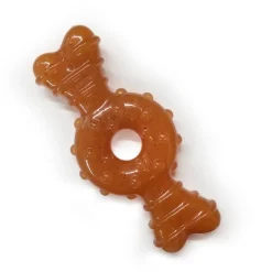 Nylabone Puppy Chew Ring Bone Teething Toy Chicken Medium/Wolf - Up To 35 lbs
