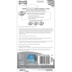Nylabone Puppy Teething & Soothing Flexible Chew Toy Chicken Flavor Blue XS/Petite - Up To 15 lbs