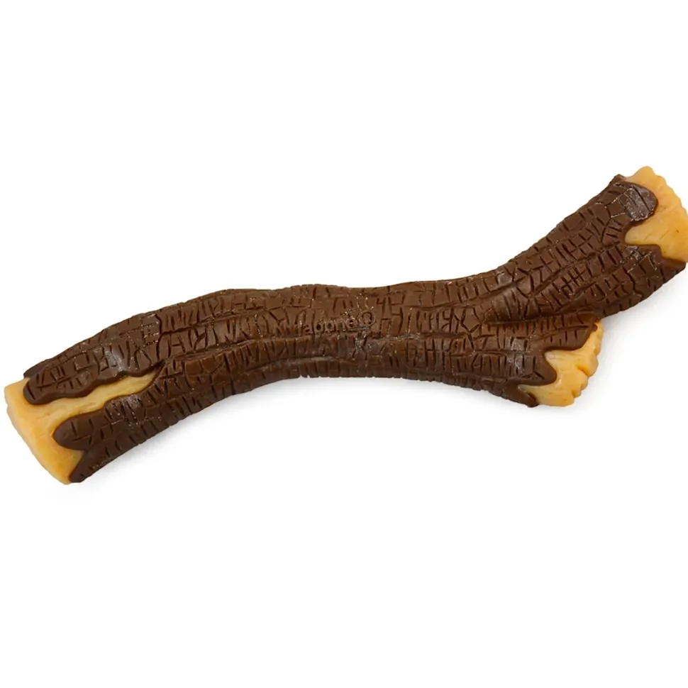 Nylabone Strong Chew Real Wood Dog Stick Toy Bacon XL/Souper - 50+ lbs