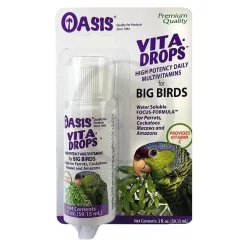 Oasis Vita Drops Multivitamin Supplement for Big Birds 2-oz