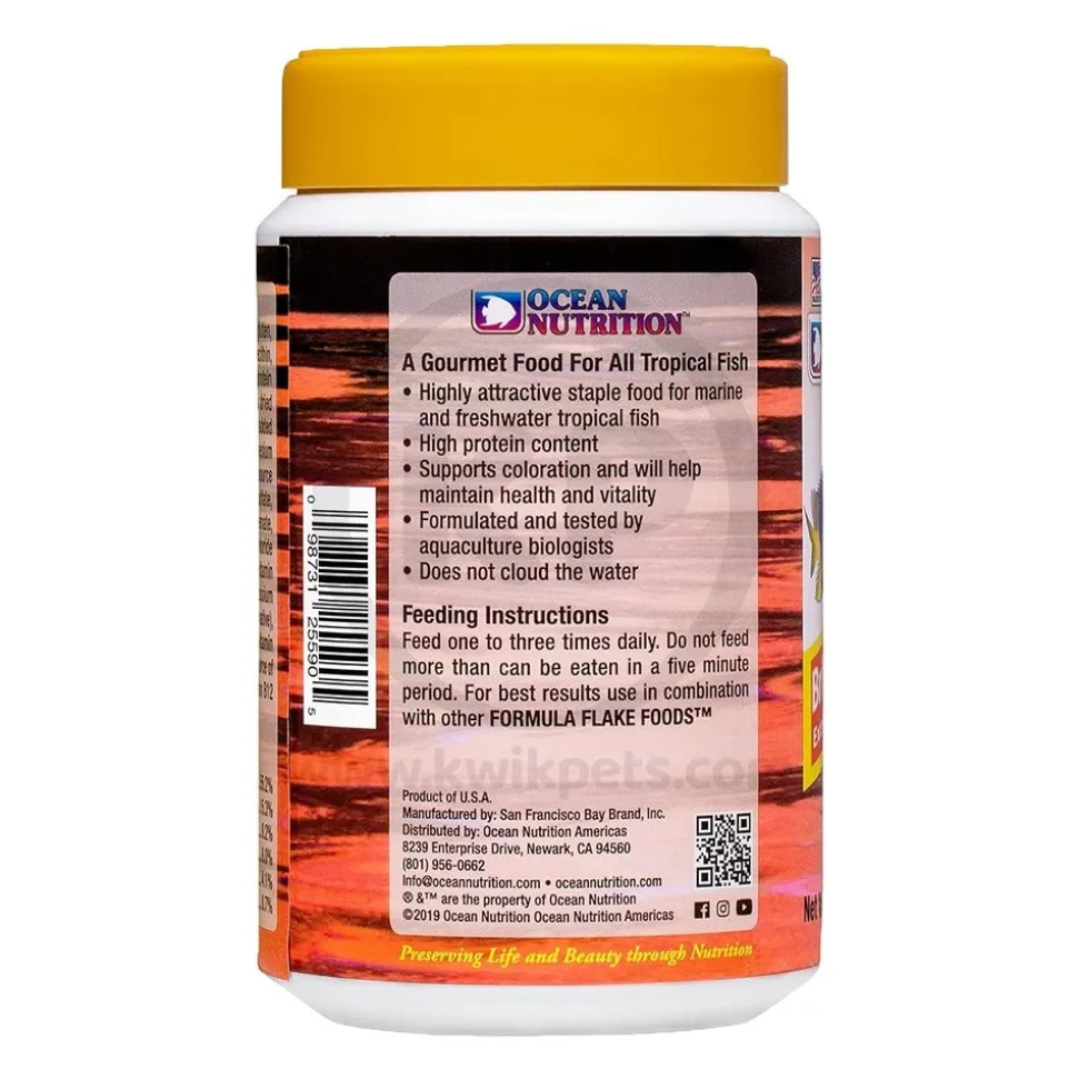 Ocean Nutrition Brine Shrimp Plus Flakes Fish Food 5.5-oz