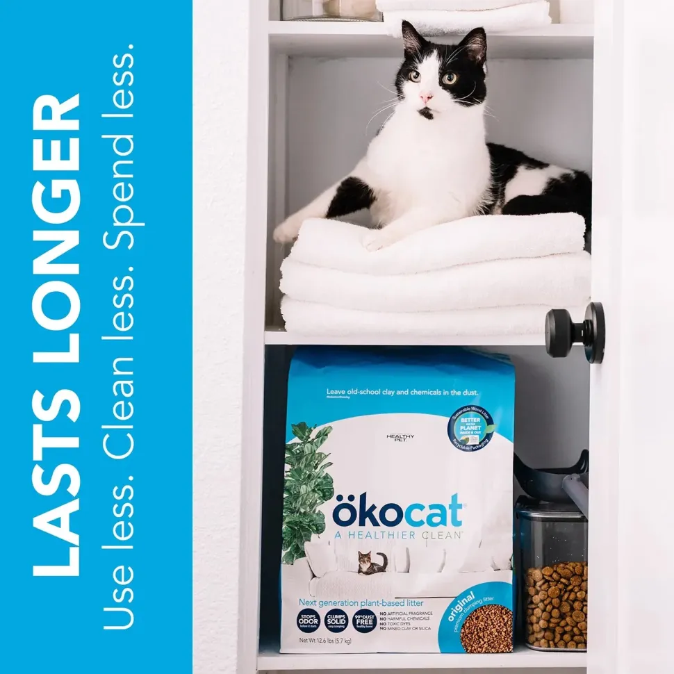 Okocat Original Premium Clumping Wood Cat Litter 12.6-lb
