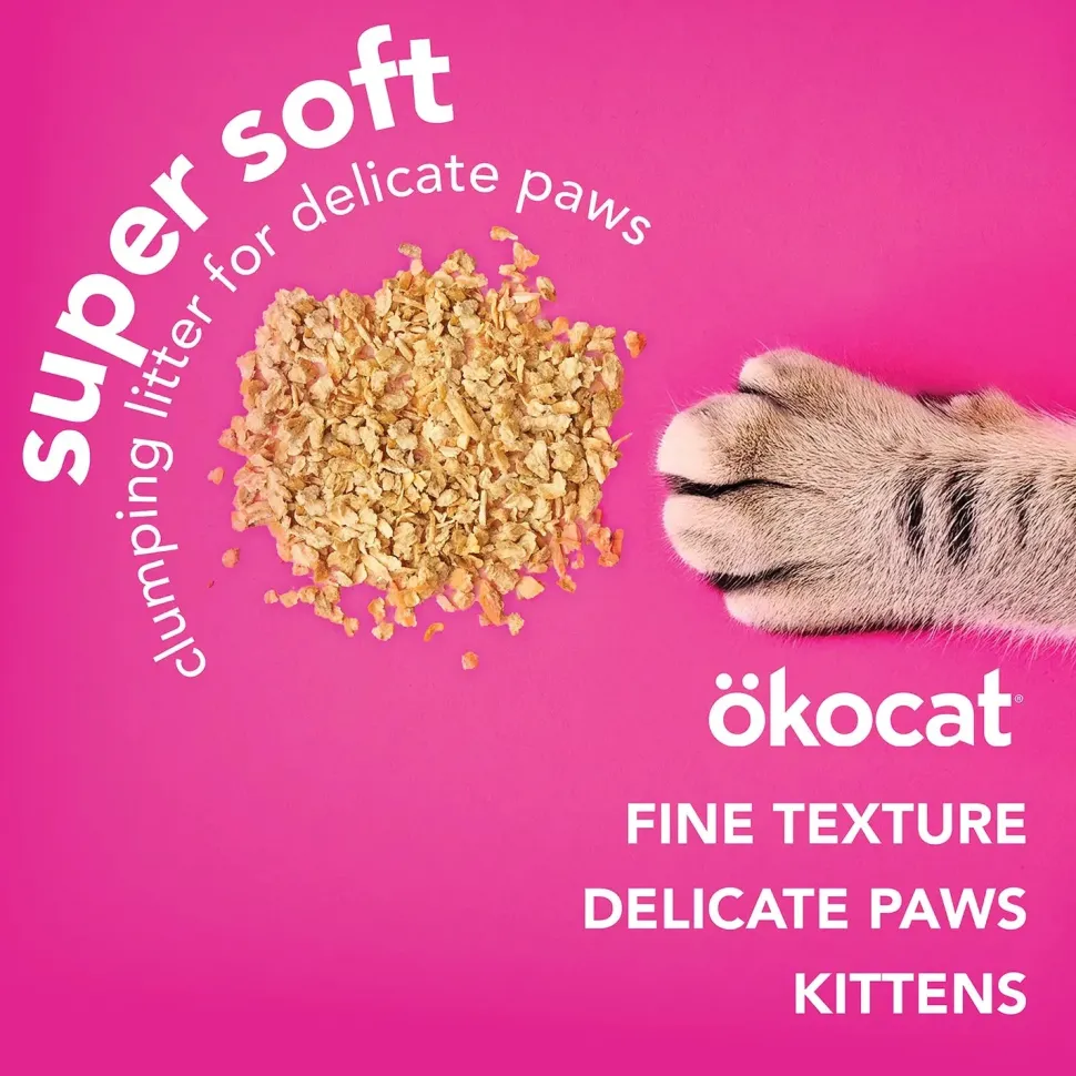 Okocat Super Soft Clumping Wood Cat Litter 10.6-lb