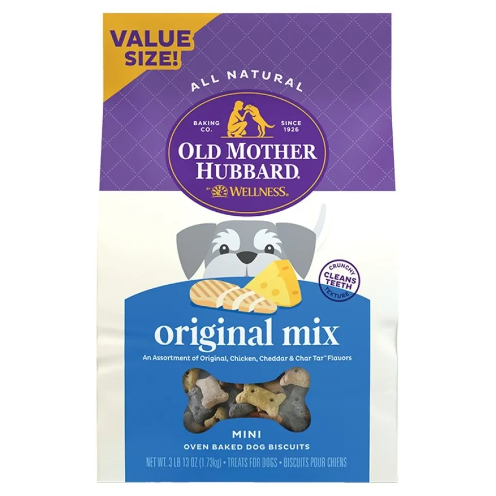 Old Mother Hubbard by Wellness Classic Original Mix Natural Mini Oven-Baked Biscuits Dog Treats 3.8-lb