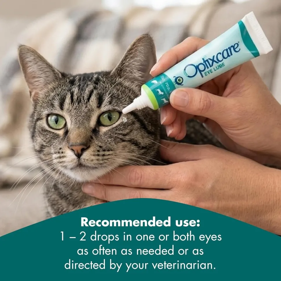 Optixcare Eye Lube Lubricant Gel for Dogs, Cats & Horses 0.70 oz
