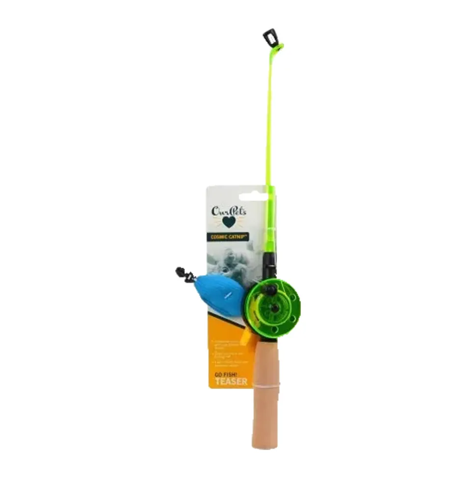 OurPets Cosmic Catnip Teaser Go Fish! Cat Toy