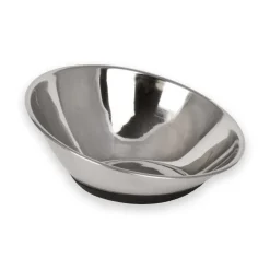 OurPets Stainless Steel Tilt-A-Bowl Small Dog & Cat Bowl 2.5-in