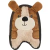 Outward Hound Durablez Puppy Squeaky Plush Dog Toy Brown Extra Small