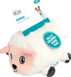 Outward Hound Fattiez Sheep Plush Dog Toy White Medium