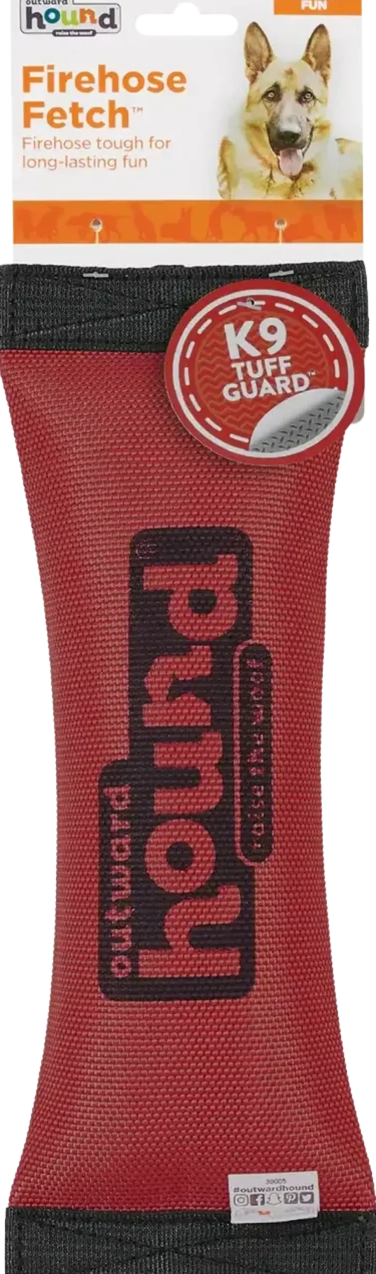 Outward Hound Firehose Squeak N Fetch Dog Toy Medium