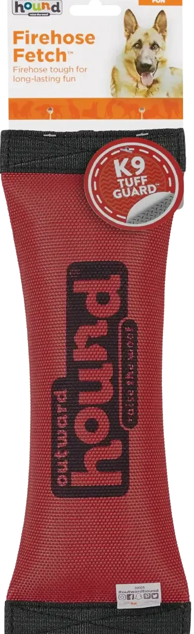 Outward Hound Firehose Squeak N Fetch Dog Toy Large