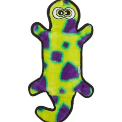 Outward Hound Invincibles Durablez Gecko Dog Toy Yellow & Green Large