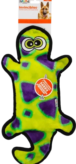 Outward Hound Invincibles Durablez Gecko Dog Toy Yellow & Green Large