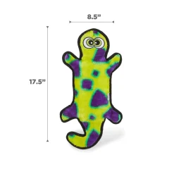 Outward Hound Invincibles Durablez Gecko Dog Toy Yellow & Green Large