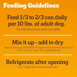 Pedigree Chopped Ground Dinner Adult Wet Dog Food Variety Pack Beef & Chicken 12 Count 13.7-oz
