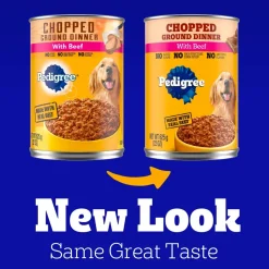 Pedigree Chopped Ground Dinner Adult Wet Dog Food Beef 22-oz