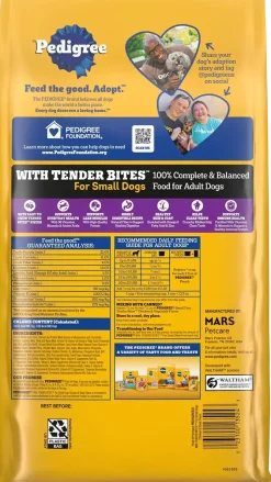 Pedigree Complete Nutrition Tender Bites Small Breed Adult Dry Dog Food Chicken & Steak 3.5-lb
